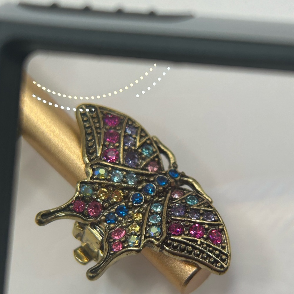 Heidi Daus Gold-Tone Butterfly Earrings - Picture 2 of 5